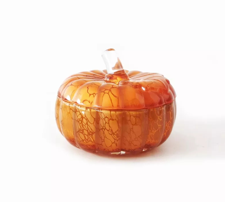 Decorative Halloween Pumpkin Glass Jar/Candle Glass Jars