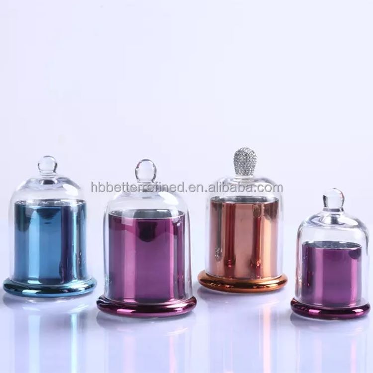 Glass candle cloche jar