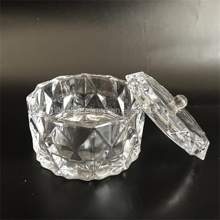 New Arrival Geo Cut Glass Candle Jar