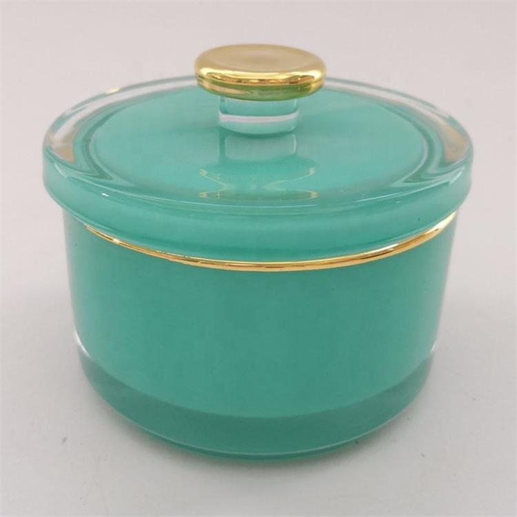 Colored Glass Candle Jar