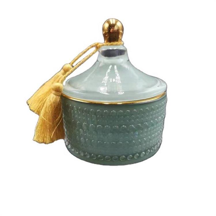 Luxury Glass Candle Jar with Lid