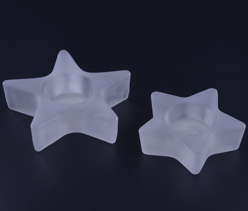 Star Shaped Votive Holder Glass